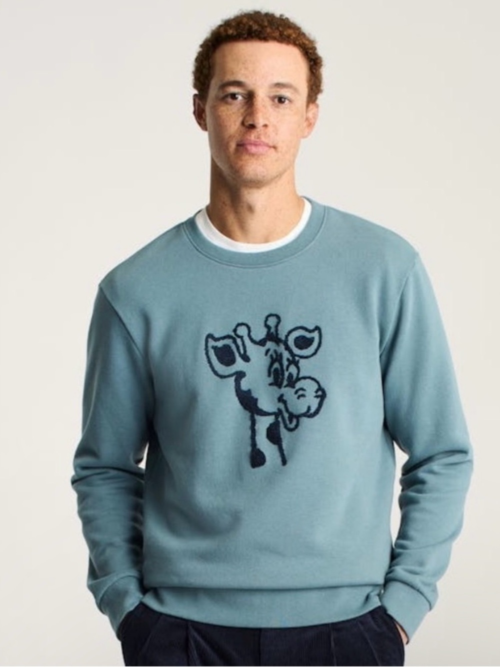 Bonobos Toys R Us Geoffrey the Giraffe Mens Crewneck Sweatshirt Medium